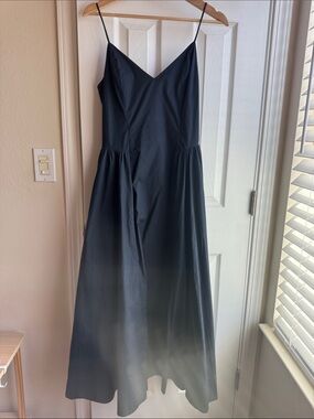 Aritzia Midnight Navy Spaghetti Strap Maxi Dress